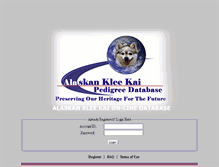 Tablet Screenshot of akkpedigreeonline.org
